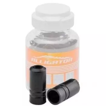 Колпачoк ALLIGATOR LY-HPP01#B150, наконечник рубашки переключения, 4х5.6х12.2 мм, пластик, 150 штук, черный, 6-200460