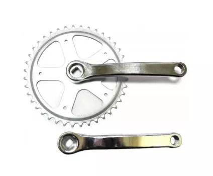 Система велосипедная GS-S112A, SQR, 38Т, длина шатуна 170 мм, хром, 1CW110000798