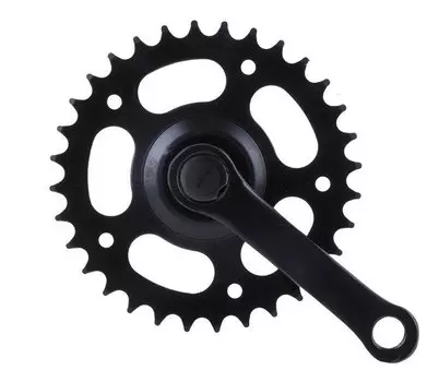 Система велосипедная M-Wave, 1 скорость, сталь, 12-18", 1/2х3/32 32 Т, 102мм, черный, (5-350750), 5-350712