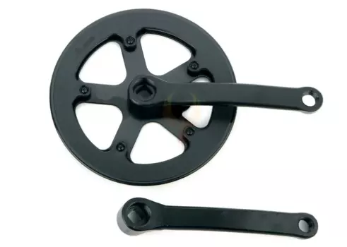 Система велосипедная PROWHEEL, SQR, 40Т, с защитой, длина шатуна 165 мм, черный, CCW110000479