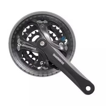 Система шатунов велосипедная Shimano Acera, M361, 170мм, квадрат, 48/38/28T, EFCM361C888CL