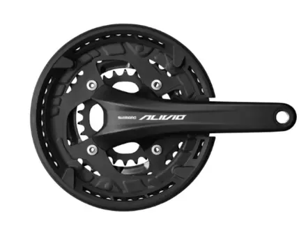 Система велосипедная SHIMANO Alivio T4060, 3x9 speed, 175мм, Octalink, без каретки, с защитой, черный, EFCT4060EX866CL