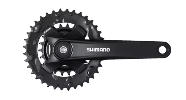 Система велосипедная SHIMANO ALTUS FC-MT101-2, 170 мм, 9/16", SQR, 36х22T, черный, AFCMT1012C62XL