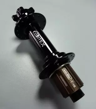 Втулка велосипедная Bitex, задняя, под кассету, для фэтбайка, FB-MTR12-197BK_ShimAL