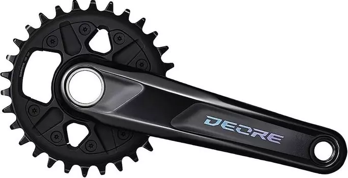 Система велосипедная SHIMANO DEORE, M6120-1, 12 скоростей, 175 мм, интегрированный вал, 30Т зубов, 2-720264
