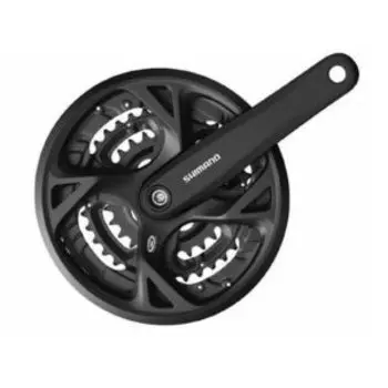 Система шатунов велосипедная Shimano M371, 175мм, Квадрат, 44/32/22, с болтами, EFCM371E422CL
