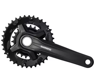 Система велосипедная SHIMANO MT210-B, 175мм, 36/22T, CL+3мм, для 9 скоростей, с защитой, черный, .EFCMT210BEX62L