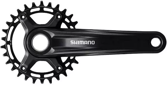 Система велосипедная SHIMANO, MT510-1, 12 скоростей, 170 мм, интегрированный вал, 32Т, без каретки, черный, 2-720281