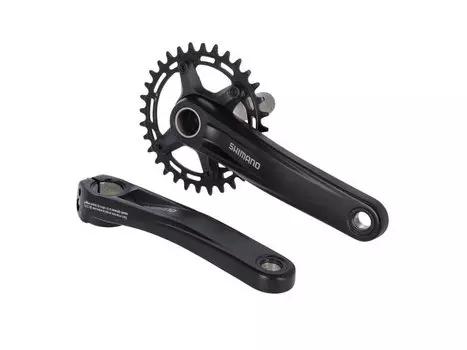 Система велосипедная SHIMANO, MT510-1, 12 скоростей, 175 мм, интегрированный вал, 30Т, без каретки, черный, 2-720283