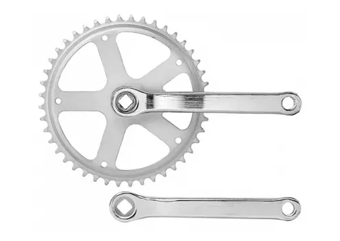 Система велосипедная STELS HDL-S140, 1/2"х3/32", 44Т, 165 мм, многоскоростная, хромированная, 580247
