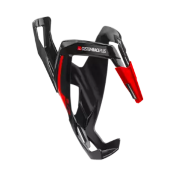 Флягодержатель велосипедный Elite Custom Race Plus, чёрный / красная, 0140657