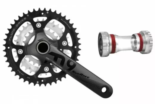 Система велосипедная SunRace FCM954 9sp 44/32/22T. CRANKSET 175MM - WITH BBM97, FCM954-BOX