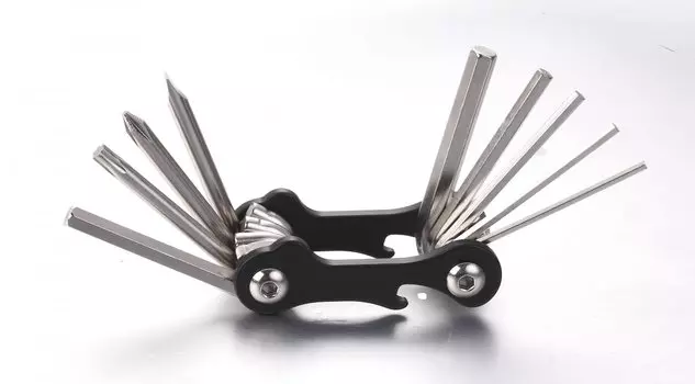 Мультитул Vinca Sport, 10 функций, черный, сталь, VSI 15