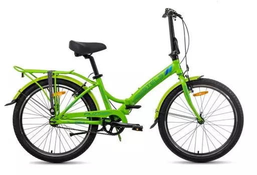 Складной велосипед STELS Pilot-760 V020 24" 2021 (Рама: 14" (Рост: 135-155 см), Цвет: салатовый)