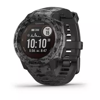 Смарт-часы Garmin Instinct Solar, Graphite Camo, 010-02293-05