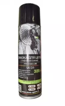 Смазка цепи Vinca Sport с тефлоном (с синим индикатором) аэрозоль 335мл, VK 01