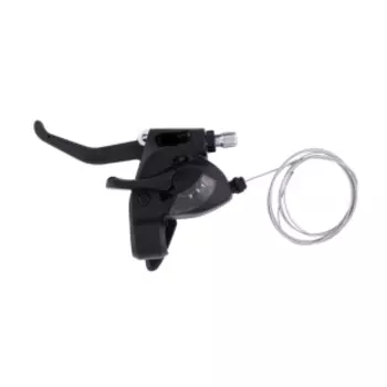 Шифтер велосипедный, левый, 3 скорости, трос+оплетка, черный, SHCPEF51R7