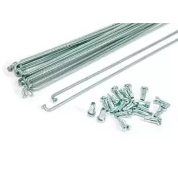 Спица велосипедная CNSPOKE с ниппелем, оцинкованная, серебристый, ZXX21723