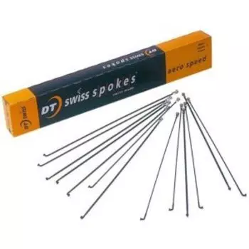 Спица велосипедная DT Swiss Aero Speed 1,8/1,2мм, серебристый, DT AS 1,8/1,2x266