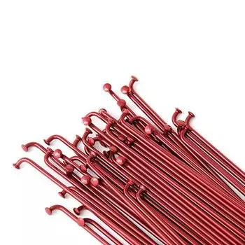 Спицы велосипедные TRIX, 14G, комплект спиц, с ниппелем, сталь, бордо, burg (Длина: 224, Цвет: бордо)