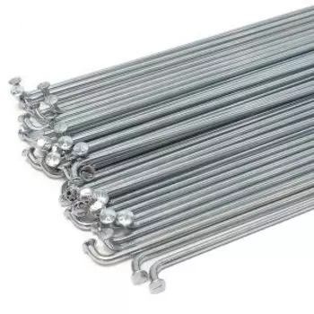 Спицы велосипедные TRIX, с ниппелем, 14G, комплект 144 шт, стальная, серебристая, silver