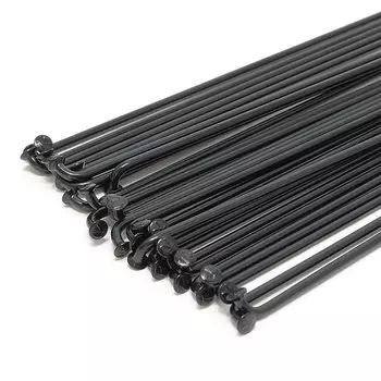 Спицы велосипедные TRIX, с ниппелем, 14G, комплект 144 шт, стальная, черная, black (Длина: 292)