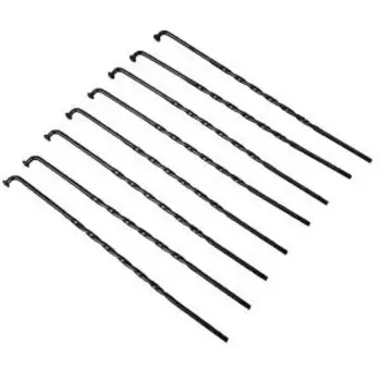 Спицы велосипедные TRIX, витая, 14G, с ниппелем, стальная, черная, black-витая