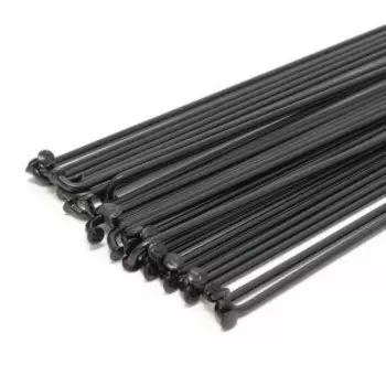 Спицы велосипедные Vinca Sport, комплект, 14Gх268 мм, стальные, с ниппелем, черные, SP 268 black