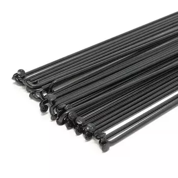 Спицы велосипедные Vinca Sport, комплект, 14Gх268 мм, стальные, с ниппелем, черные, SP 268 black