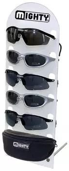 Стенд для очков MIGHTY, для 6 моделей и чехла, белый, 5-710028