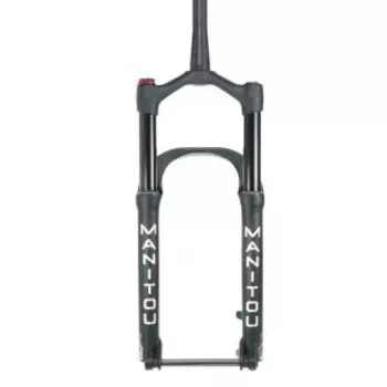 Вилка велосипедная Manitou Mastodon Pro Std 26/27.5", 100 mm, амортизационная, черный матовый, 191-36890-A101