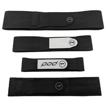 Стрепы наколенников POD KX 3.0 Strap Set, Black, 2025, KX36-BLK-BL-XL/2X (Размер: M/L, Цвет: Черный)