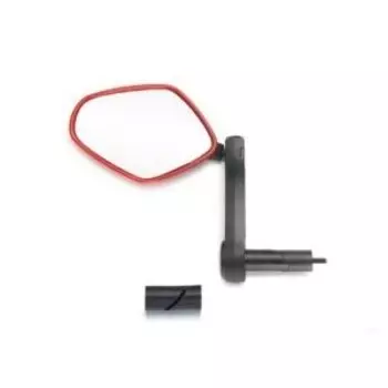 Зеркало велосипедное SunnyWheel BM-113AL, левое, 81х63 мм, мультипозиционное, черный, BM-113AL