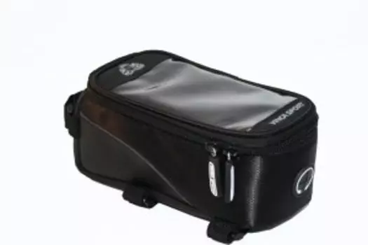 Сумка для велосипеда, Vinca Sport, 195х100х100мм, отделение для телефона, черная. FB 07-2 L black