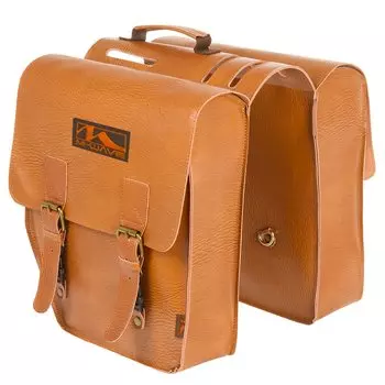 Сумка M-WAVE, V=15л, "штаны", "2в1", винтажная, стиль "под кожу", коричневый, 5-122317