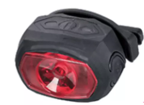 Фонарь велосипедный, Vinca Sport, 1 суперяркий диод 0.5Вт, водозащитный, 2 режима, задний,VL 378N