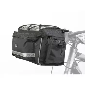 Сумка на руль AUTHOR A-H721 QRX7, 25,4/31,8мм, V=10л, с чехлом от дождя, черно-серая, 8-15002517