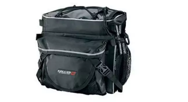 Сумка на руль велосипедная KELLYS KB-703, объем 6л, крепление быстросъёмное, чёрная