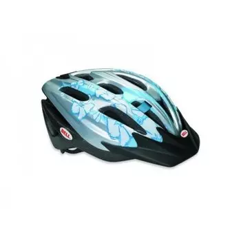 Велошлем подростковый Bell COGNITO FS ice blue flowers, голубой/цветы