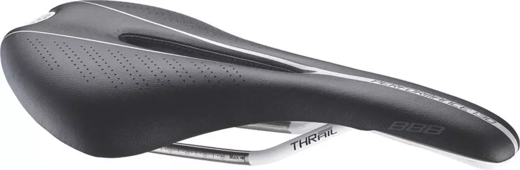 Седло велосипедное BBB Arrow anatomic microfiber THR rail, 130mm, черный, BSD-60