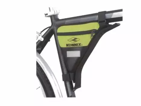 Сумка под раму велосипеда KONNIX TY-05133A, 21х5х21,5 см, чёрный/жёлтый