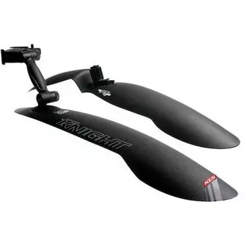 Крылья набор KELLYS KLS KNIGHT, 26" (двухподвес, хардтейл), крепление быстросъёмное, чёрные, Mudguards KLS KNIGHT