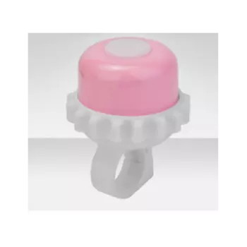 Звонок велосипедный Stels 23R-06, бело-озовый, 210120, LU059657