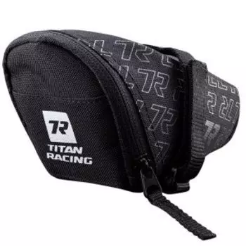Сумка подседельная Titan Racing Club Port, 13*5.5*7.5cm, крепление на ремешке, Black,1826002000000