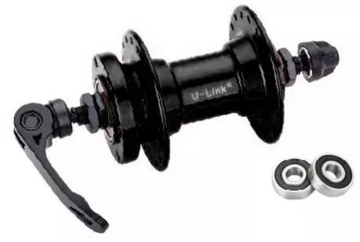 Втулка велосипедная Vinca Sport, передняя, 32 отверстия, на эксцентрике, GB-10F-QS black