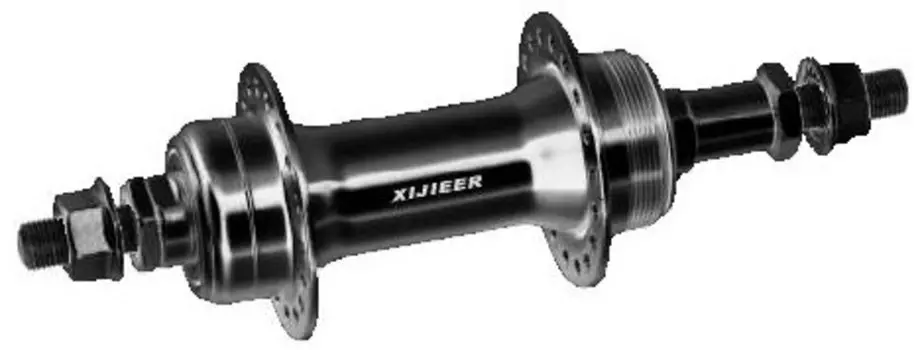 Втулка велосипедная Vinca Sport, задняя, под трещотку, 36 отверстий, на гайках, GA-03R black,