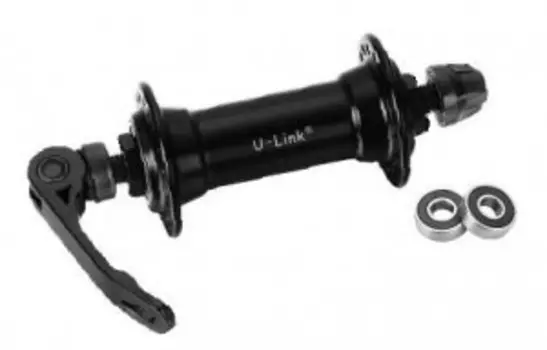 Втулка велосипедная Vinca Sport, передняя, 32 отверстия, на эксцентрике, GB-13F-QS black