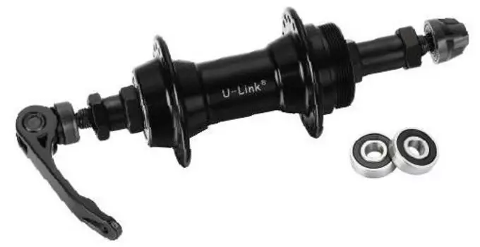 Втулка велосипедная Vinca Sport, задняя, под трещотку, 32 отверстия, чёрная, GB-13R-QS black