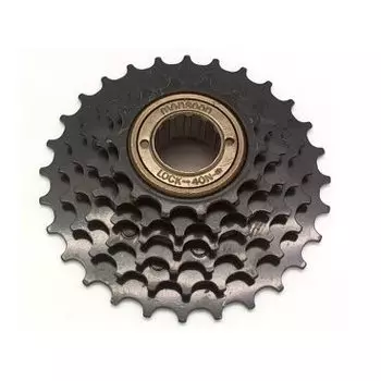 Кассета MONSOON FW6F28BA, фривил, 6 скоростей недискретная, 14-28T, чёрная, FW6F28BA