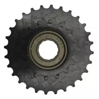 Трещётка MONSOON FW7F28BA, 7 скоростей, недискретная, 14-28T, чёрная, FW7F28BA